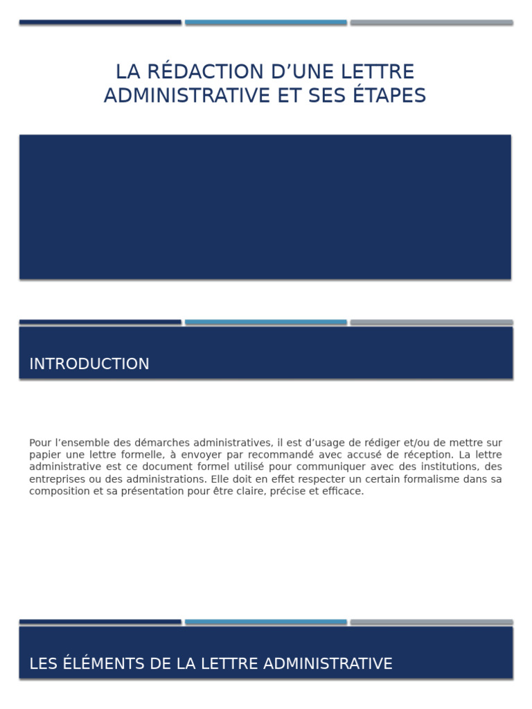 Rédaction d'une lettre administrative | PDF