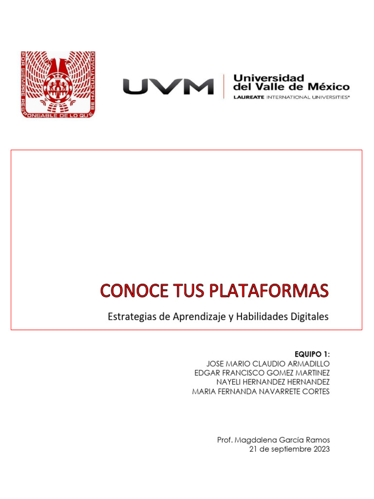 Estrategias de Aprendizaje Digital UVM | PDF | Aprendizaje