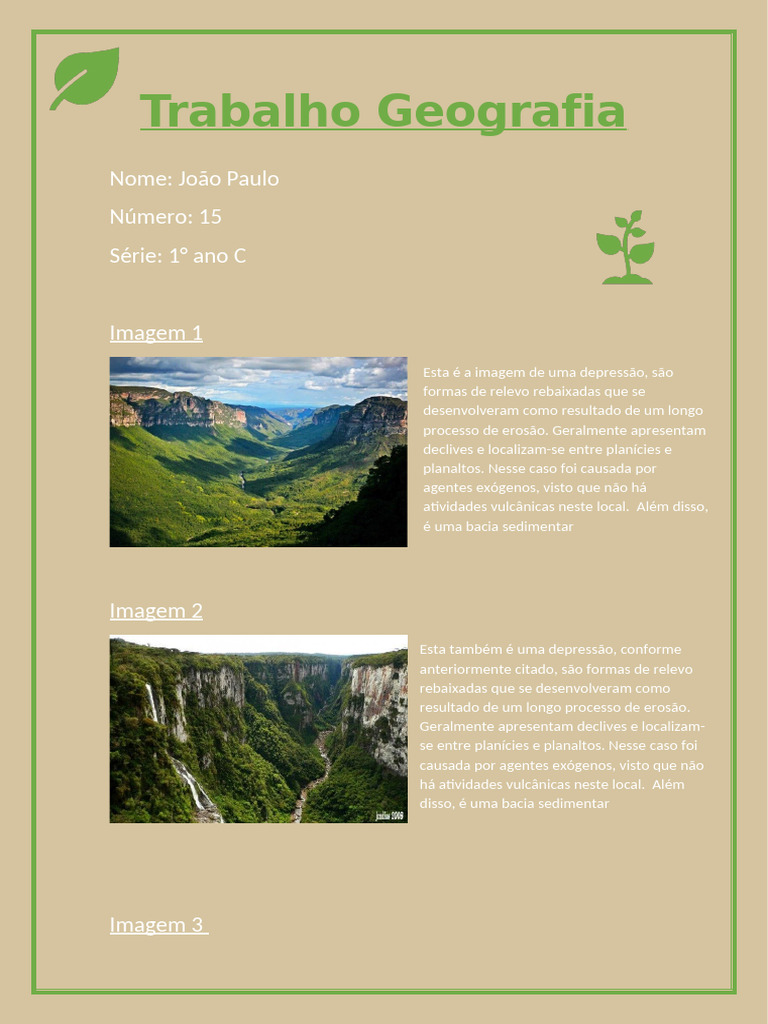 Trabalho Geografia | PDF