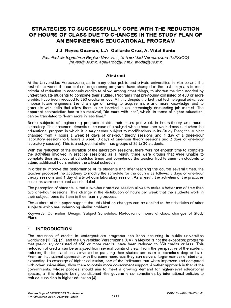 Coping Strategies for Reduced Class Hours | PDF | Curriculum | Teachers