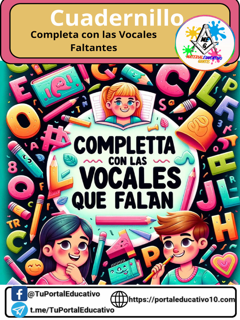 Completa Con Las Vocales Faltantes Portaleducativo10 | PDF