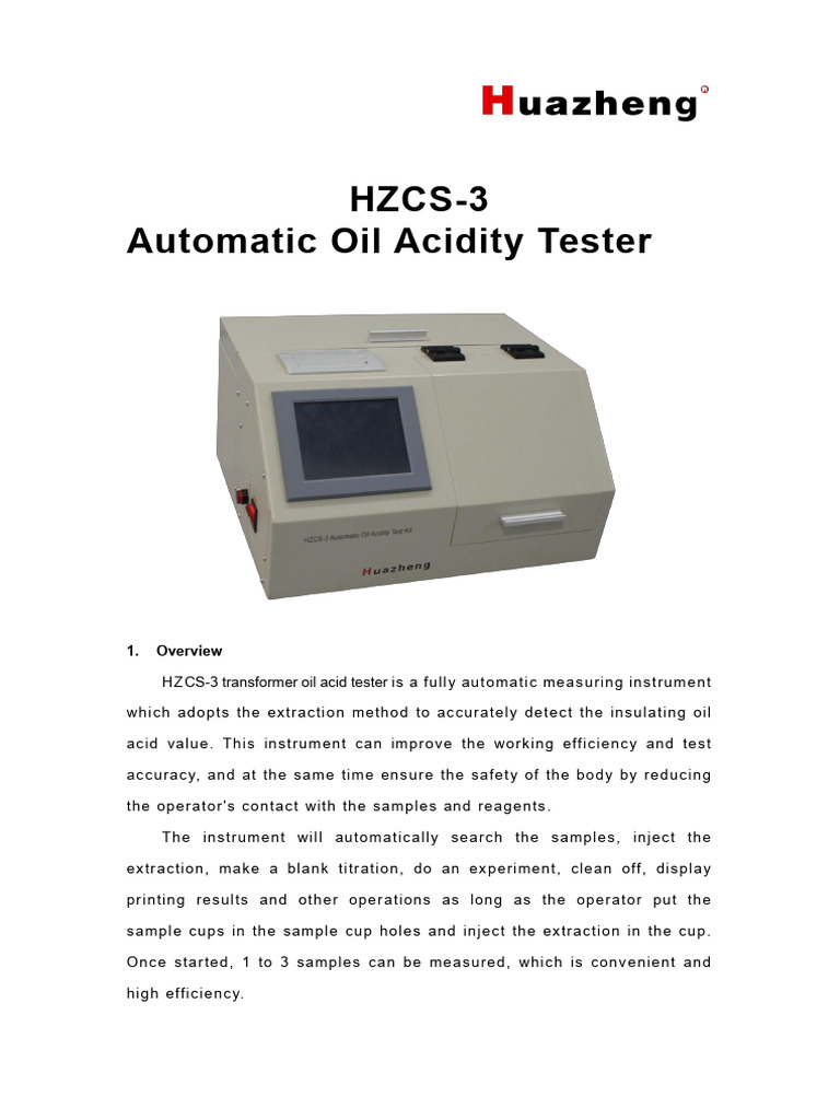 HZCS-3 Automatic Acidity Tester | PDF