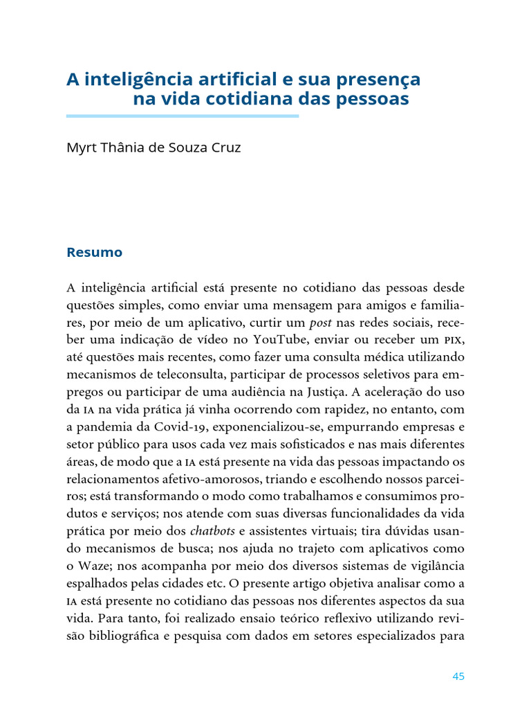 A Influência da Inteligência Artificial Cotidiana | PDF | Inteligência ...