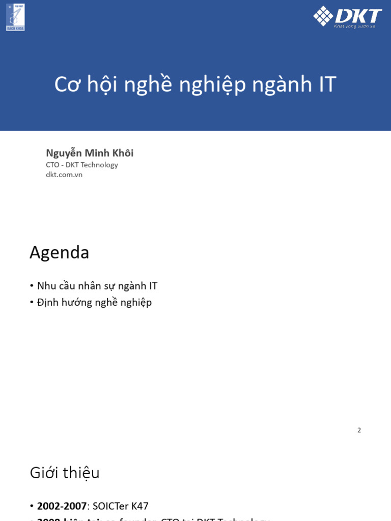 Bai 16 IT Career Orientation KhoiNM DKT | PDF
