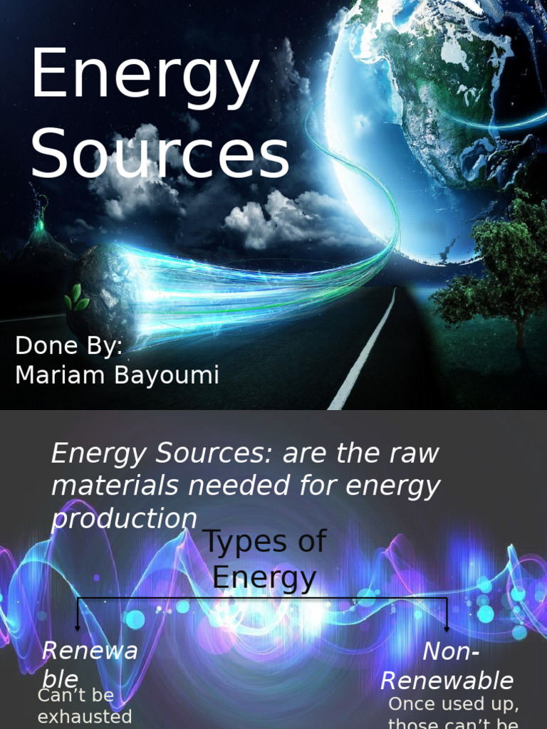 Energy Sources | PDF | Renewable Energy | Energy Development