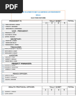 SELG Election Procedures and Forms | PDF | Monitoring And Evaluation