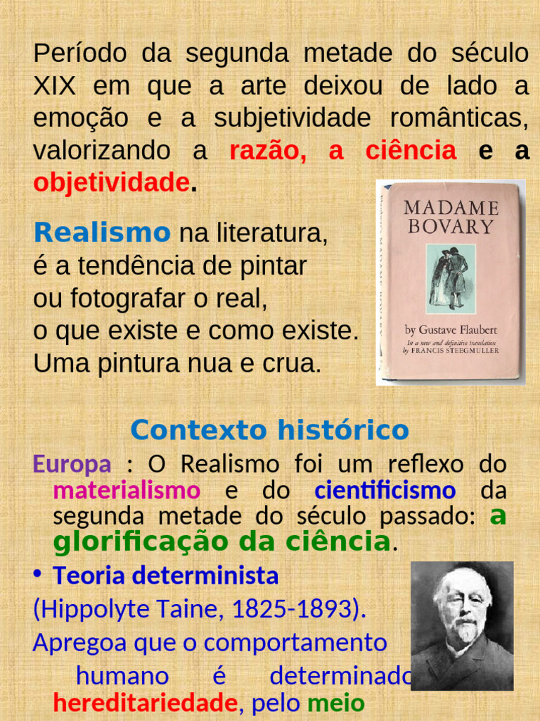 Realismo e Naturalismo na Literatura | PDF | Realismo (artes)