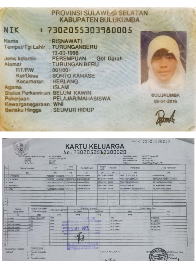 KTP, KK | PDF