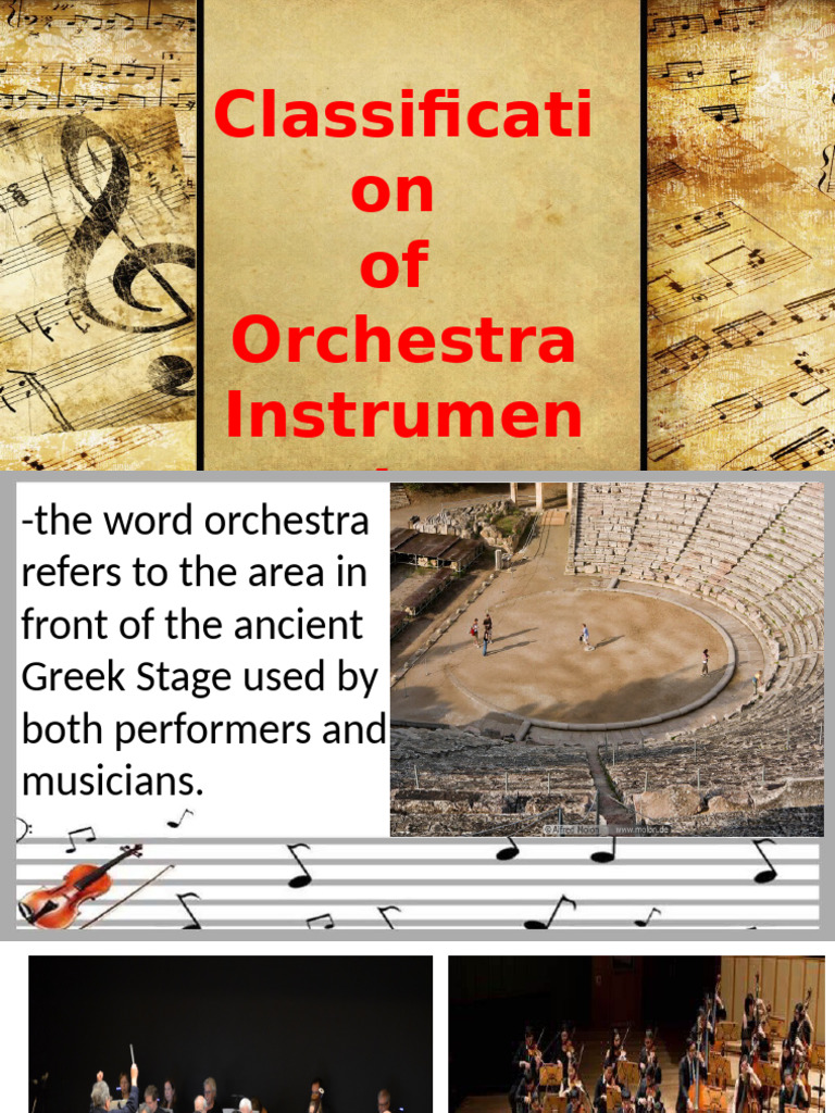 Orchestra Instrument Classification Guide | PDF | Musical Instruments ...