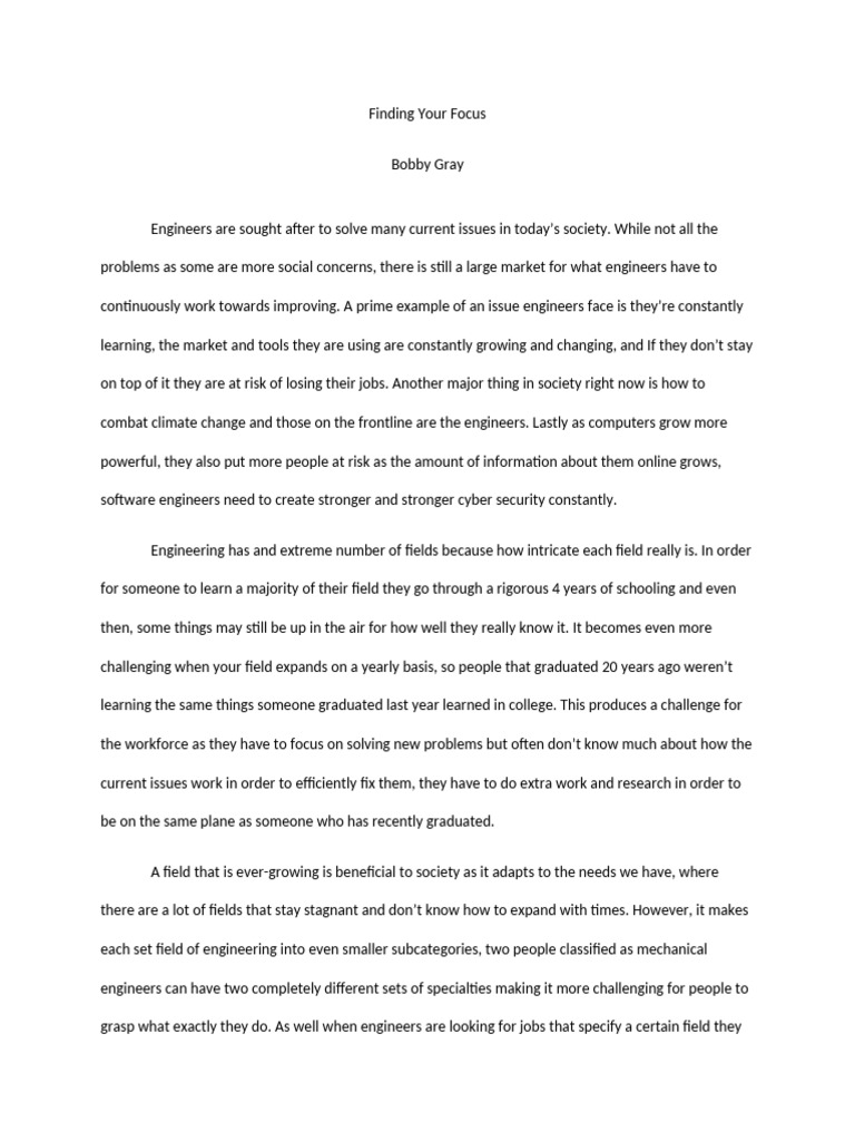 Finding Your Focus | PDF | Engineering