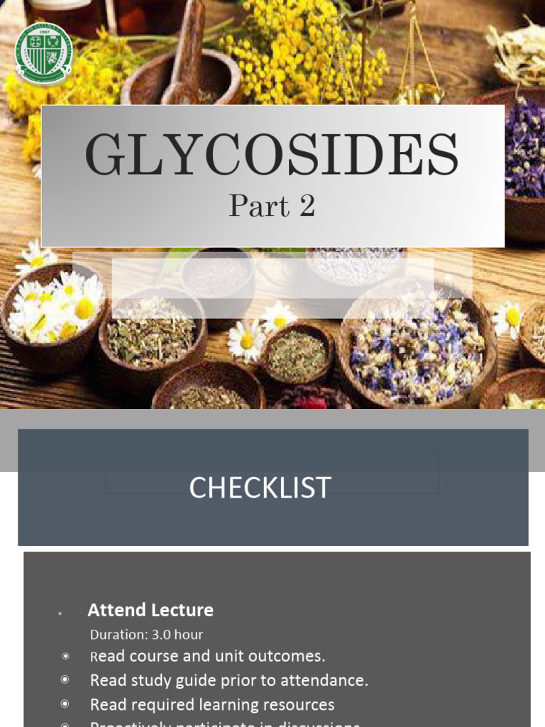 5+PCOG211+Glycosides Part+2 | PDF | Vanilla