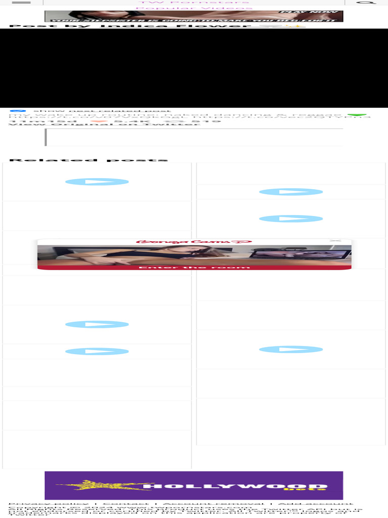 TW Pornstars - Indica Flower ? Video. Twitter. my wake up routine naked