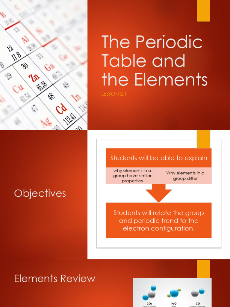 Lesson+2.2+ +the+Periodic+Table+and+the+Elements | PDF