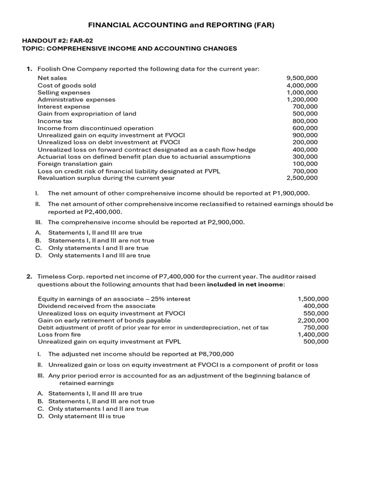 Far 2 | PDF | Depreciation | Equity (Finance)
