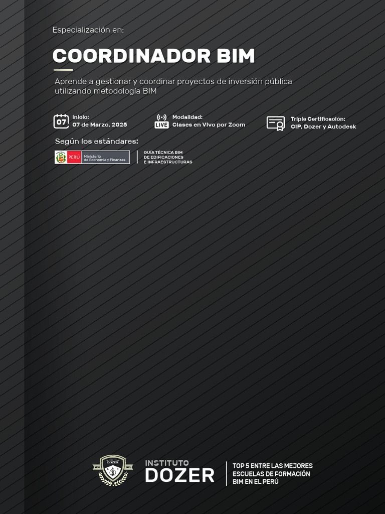 Brochure - Coordinador BIM | PDF | Autodesk Revit
