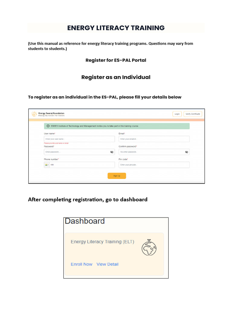 Energy Literacy Training Pdf