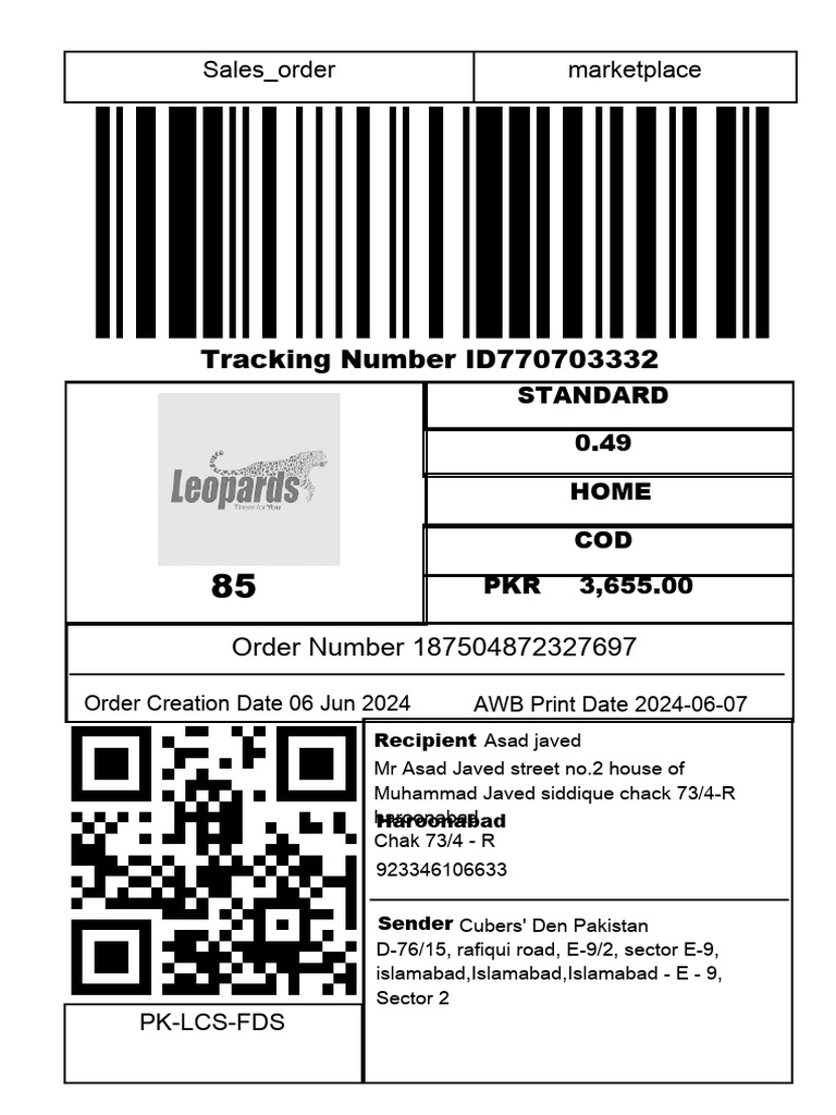 Sales Orders and Tracking Details | PDF