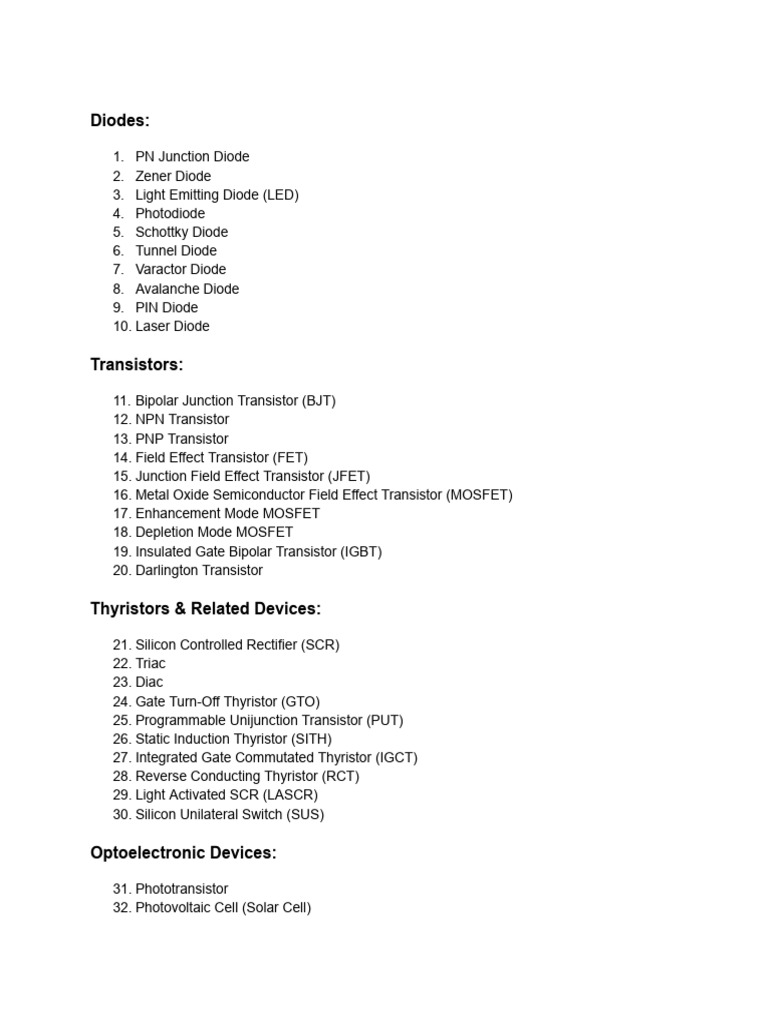 Solid States Devices | PDF | Transistor | Field Effect Transistor
