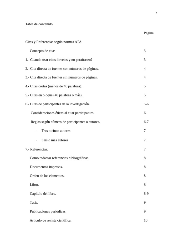 Citas y Referencias en Normas APA | PDF | Citación | Estilo apa