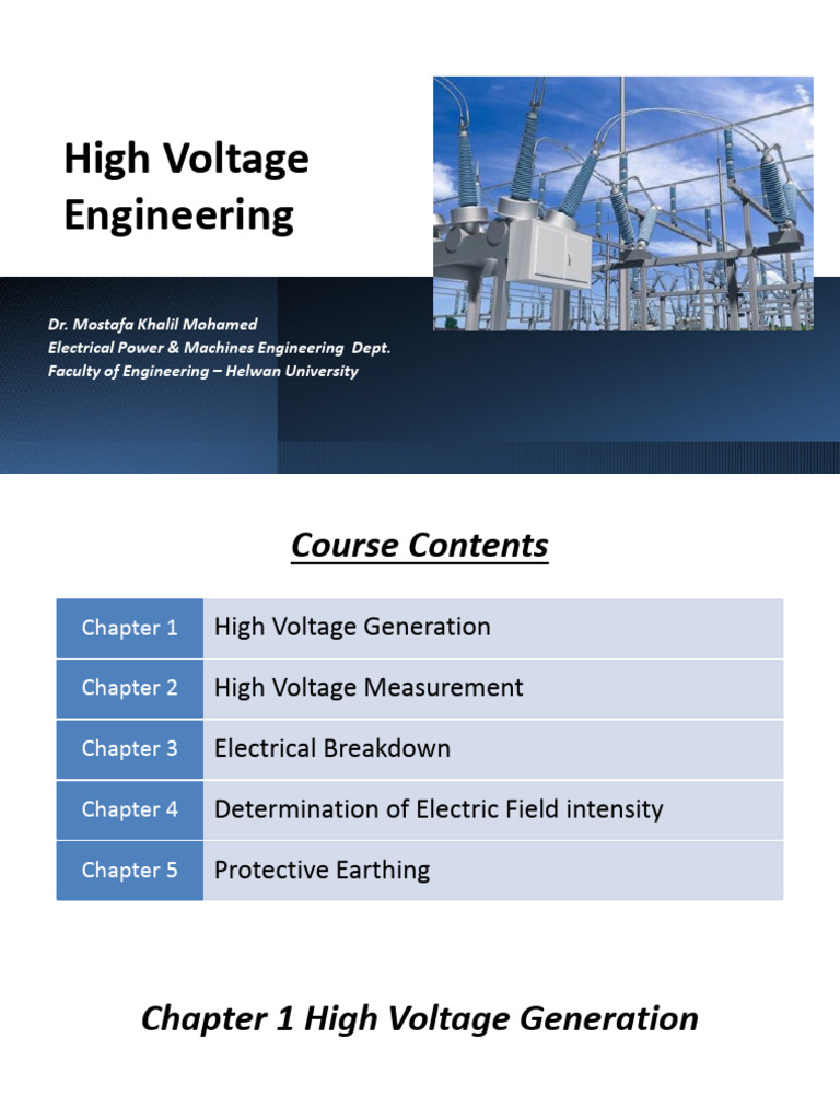High Voltage Engineering Course Overview | PDF | Rectifier | Transformer