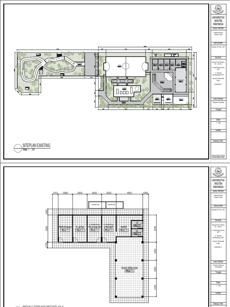 Gambar Kerja Renovasi RPTRA Kebon Pala | PDF