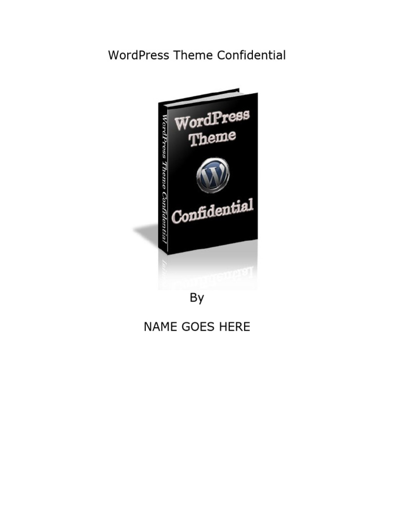 WordPress Theme Overview and Features | PDF | Word Press | J Query