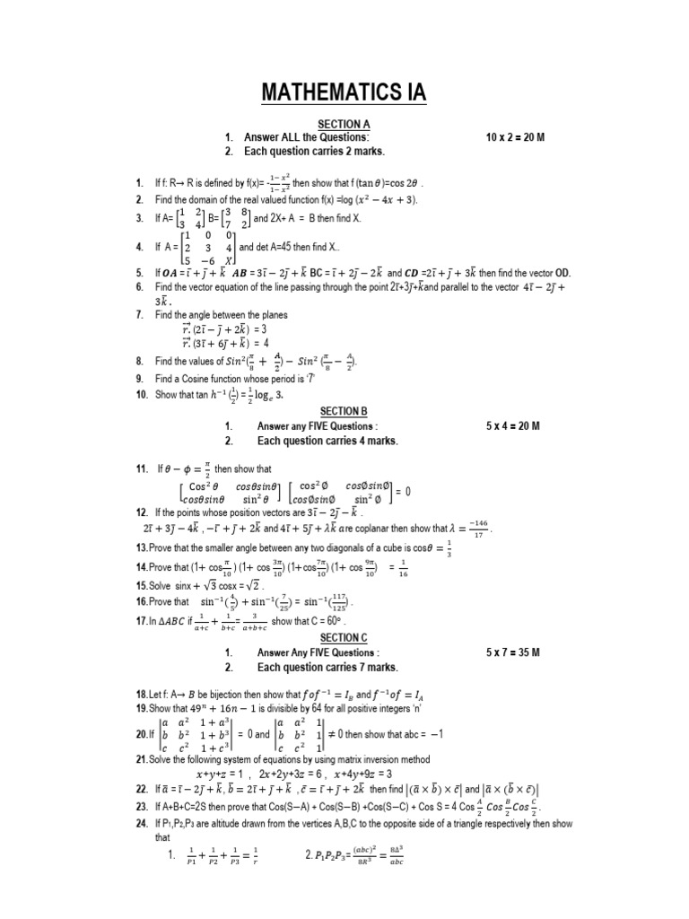 Maths IA | PDF | Euclid | Mathematical Analysis