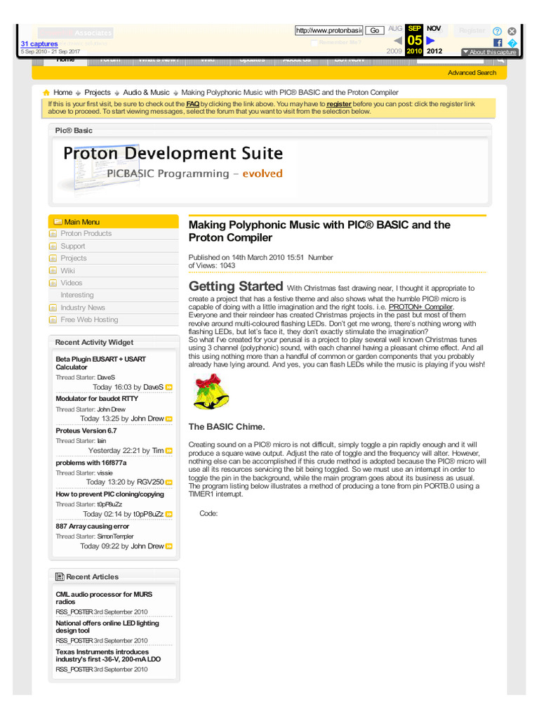 Picbasic Polyphonic Music Box | PDF | Computer File | Amplifier