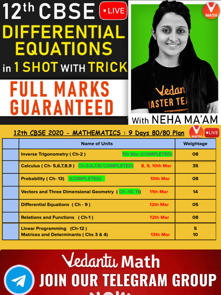 Mathematics +Differential+Equations+ | PDF | Equations | Determinant