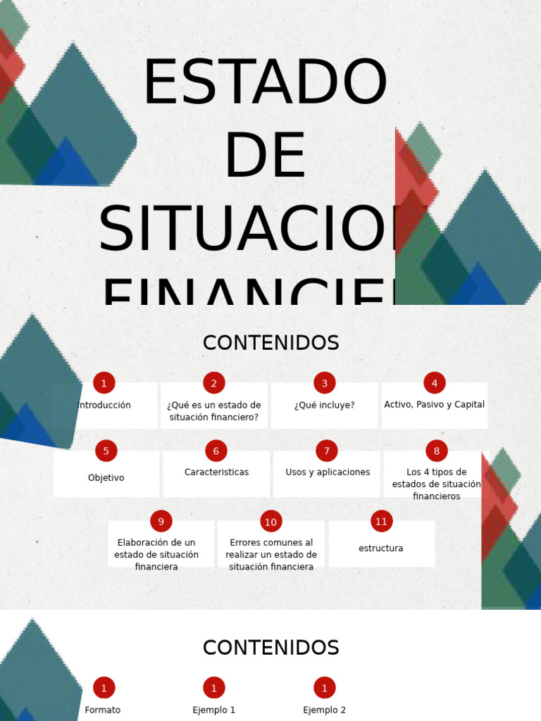 Estado de Situación Financiera | PDF | Contabilidad | Business