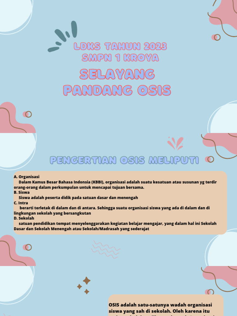Selayang Pandang Osis | PDF