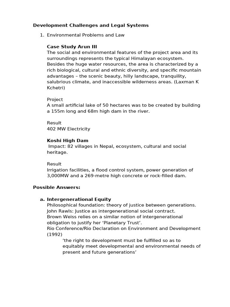 Legal Framework for Development Displacement | PDF | Right To Housing ...