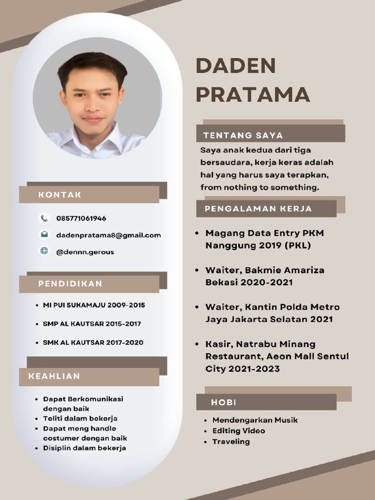 CV Daden Pratama | PDF