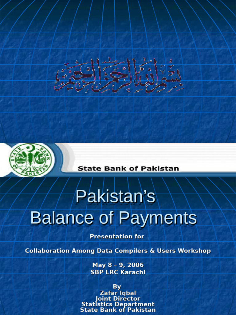 Pakistan Balance of Payments Overview | PDF | Balance Of Payments ...