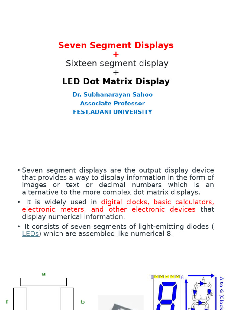 Seven Segment Displays | PDF | Electrical Engineering | Electricity