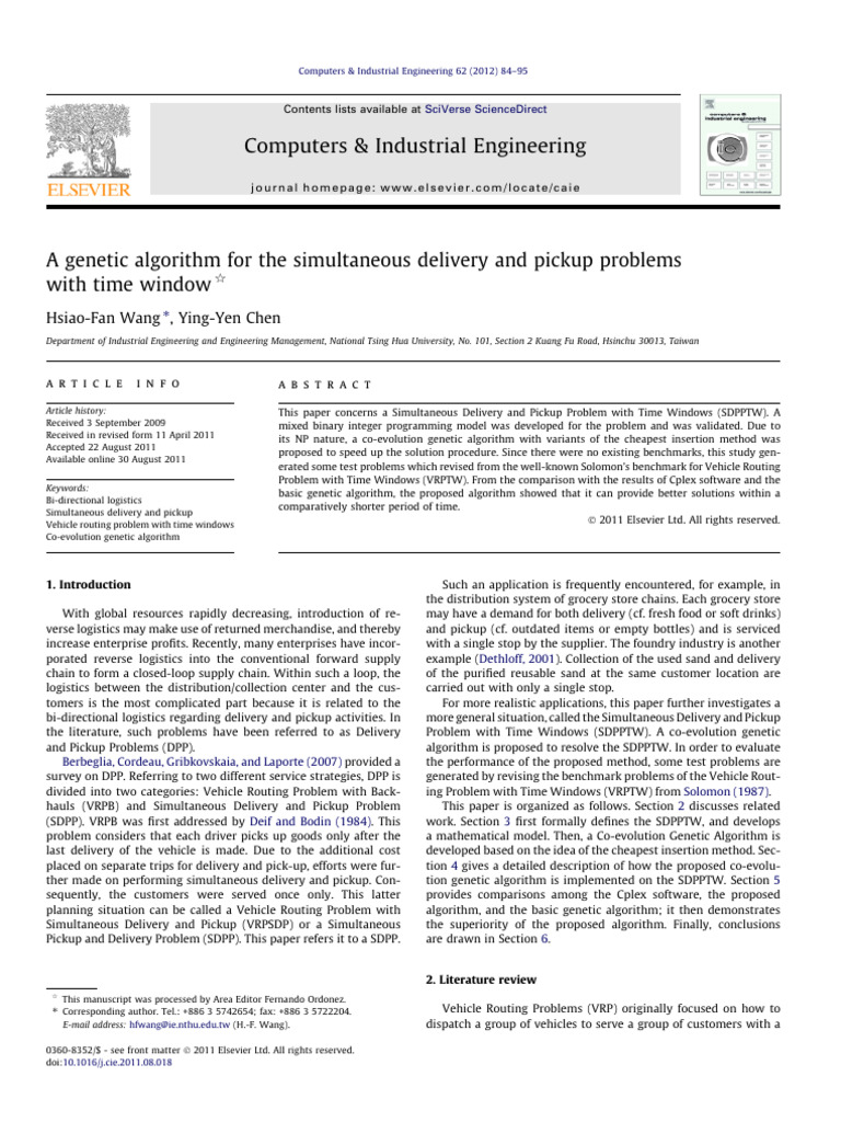 04-A Genetic Algorithm For The Simultaneous Delivery and Pickup ...