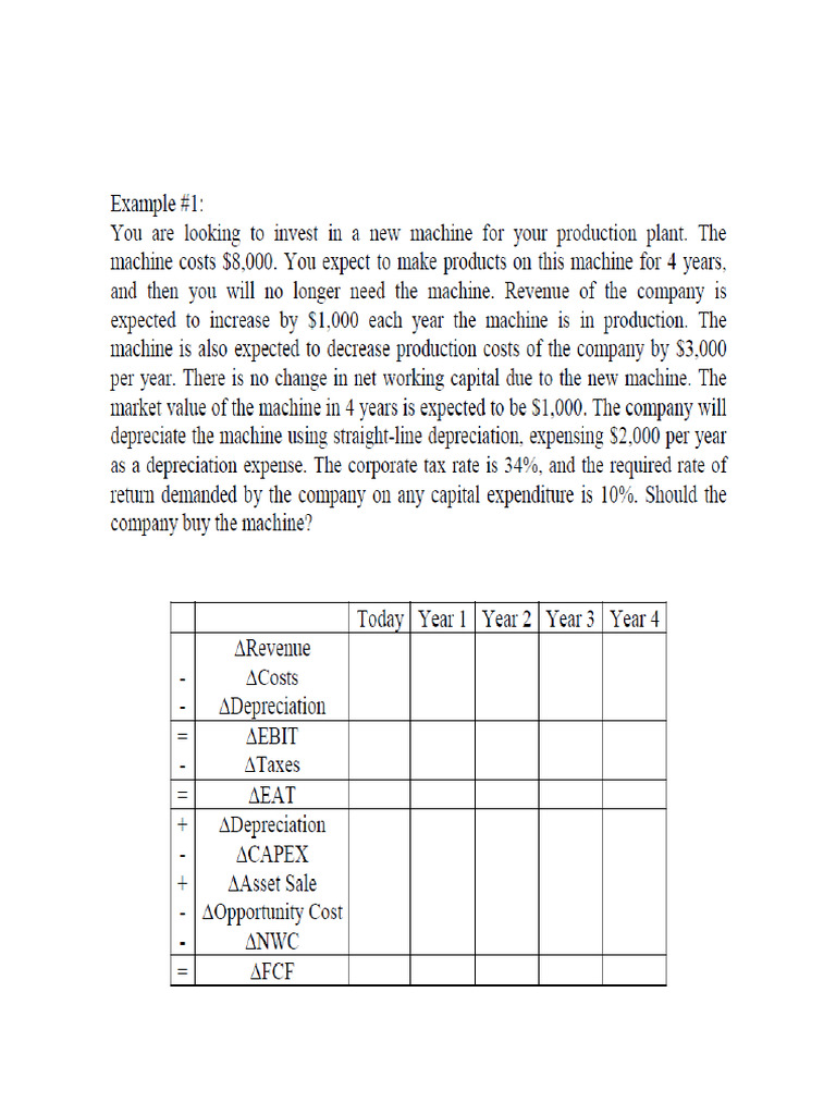 Capital Budgeting Exercises Guide Pdf