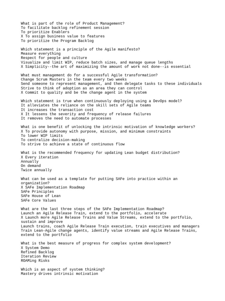 Question and Answers 60 Percent | PDF | Agile Software Development ...