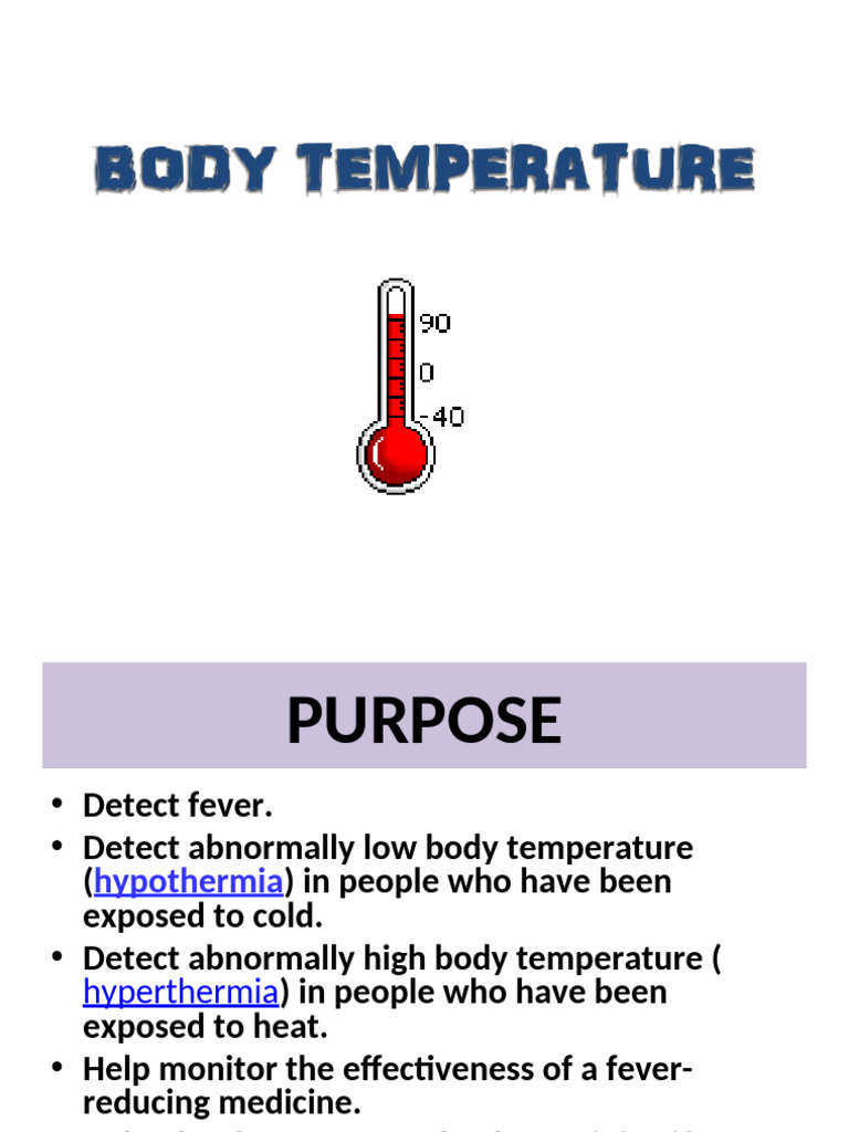 Body Temperature Measurement Guide | PDF