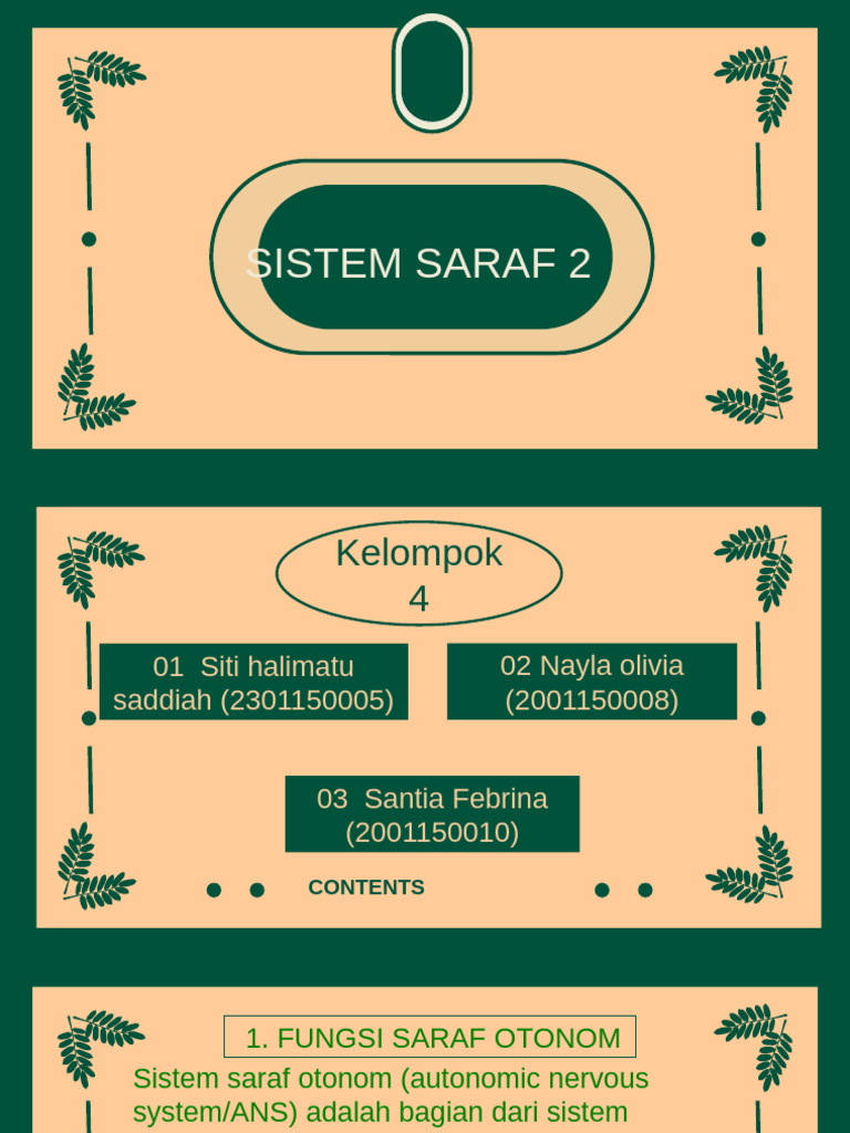 Sistem Saraf 2 - Kel.4 | PDF