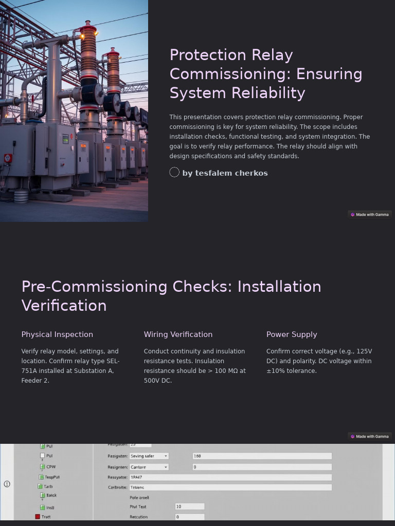 Protection Relay Commissioning Guide | PDF | Relay | Computer Security