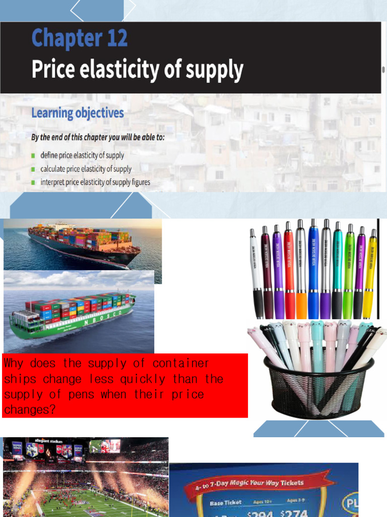 Understanding Price Elasticity of Supply | PDF | Price Elasticity Of ...