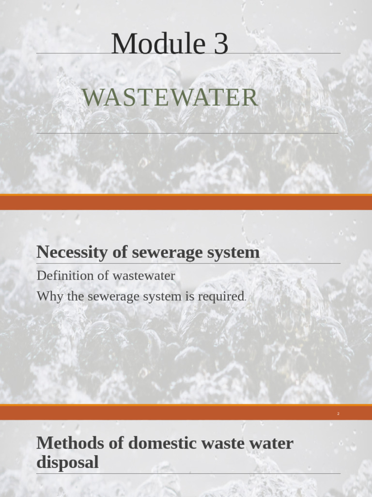 Understanding Sewerage Systems and Wastewater | PDF | Sanitary Sewer ...