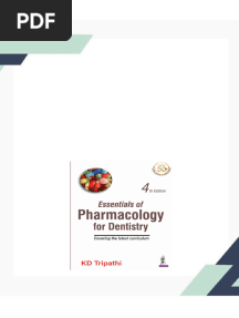 Essentials of Pharmacology for Dentistry 4th Edition by KD Tripathi ISBN 9350904209 9789350904206 - The ebook is ready for download with just one simple click