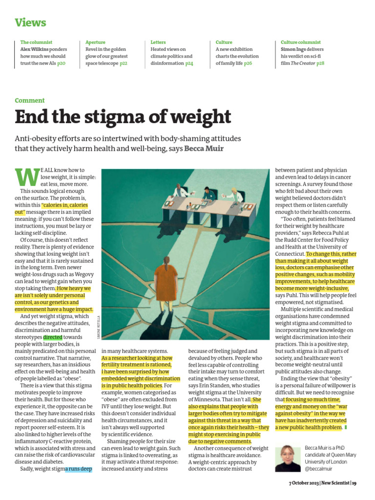 Addressing Weight Stigma in Healthcare | PDF | Obesity | Social Stigma