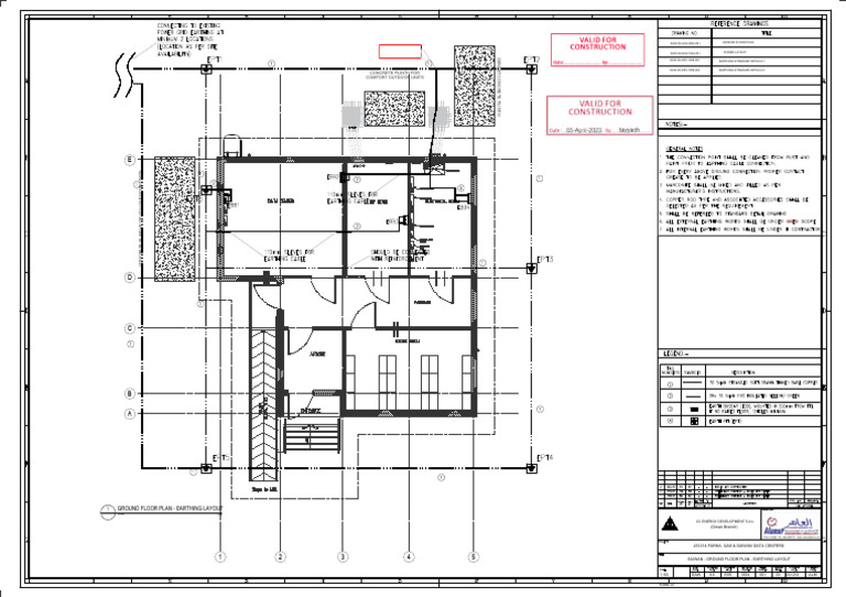 3-Saw-Xx-E05-1004-001 - 03 - JS1214 - Alm-Earthing Layout - Ifc | PDF