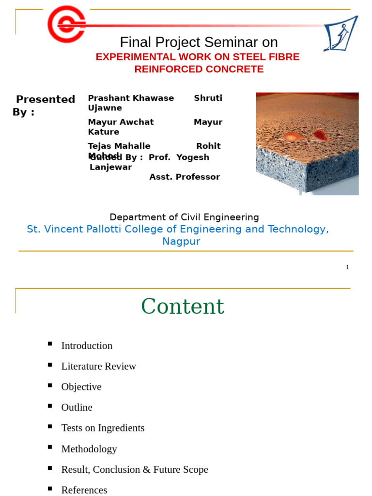 Final Project Seminar | PDF | Concrete | Applied And Interdisciplinary ...