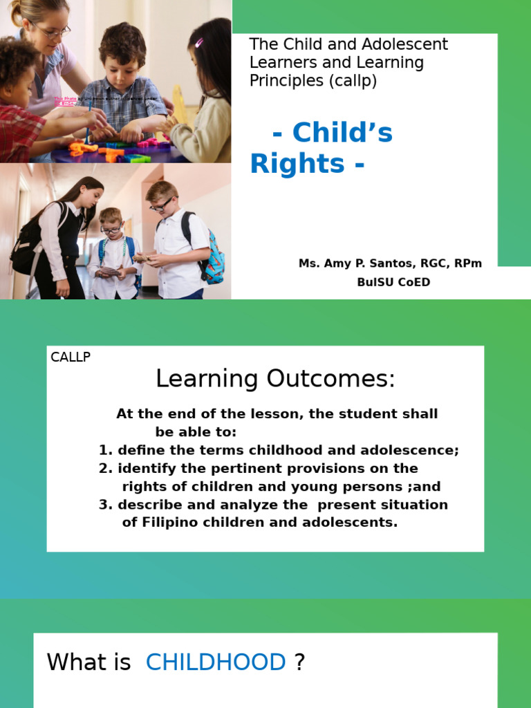 Child Rights and Learning Principles | PDF | Infant Mortality | Violence