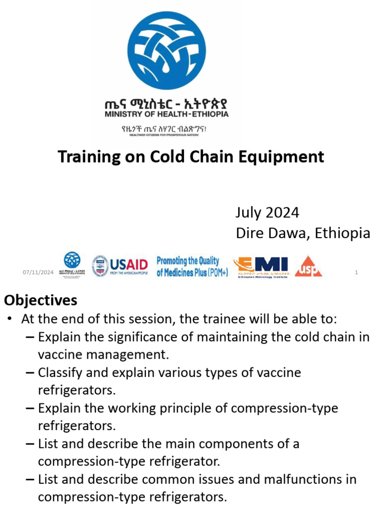Cold Chain Training for Vaccine Management | PDF | Temperature ...