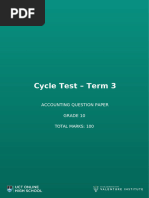 Grade 11 Accounting Revision Term 3 & 4 | PDF | Value Added Tax | Budget